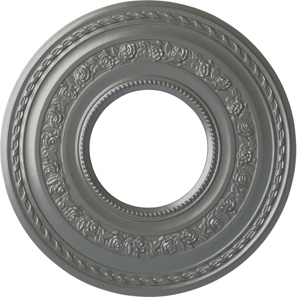 Ekena Millwork Anthony Ceiling Medallion (Fits Canopies up to 11 5/8"), 29 3/8"OD x 11 5/8"ID x 1 1/8"P, Silver CM29ATSLS - main